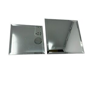 PartyLite Mirrored Candle Coasters for Beveled Glass Square Set of 2